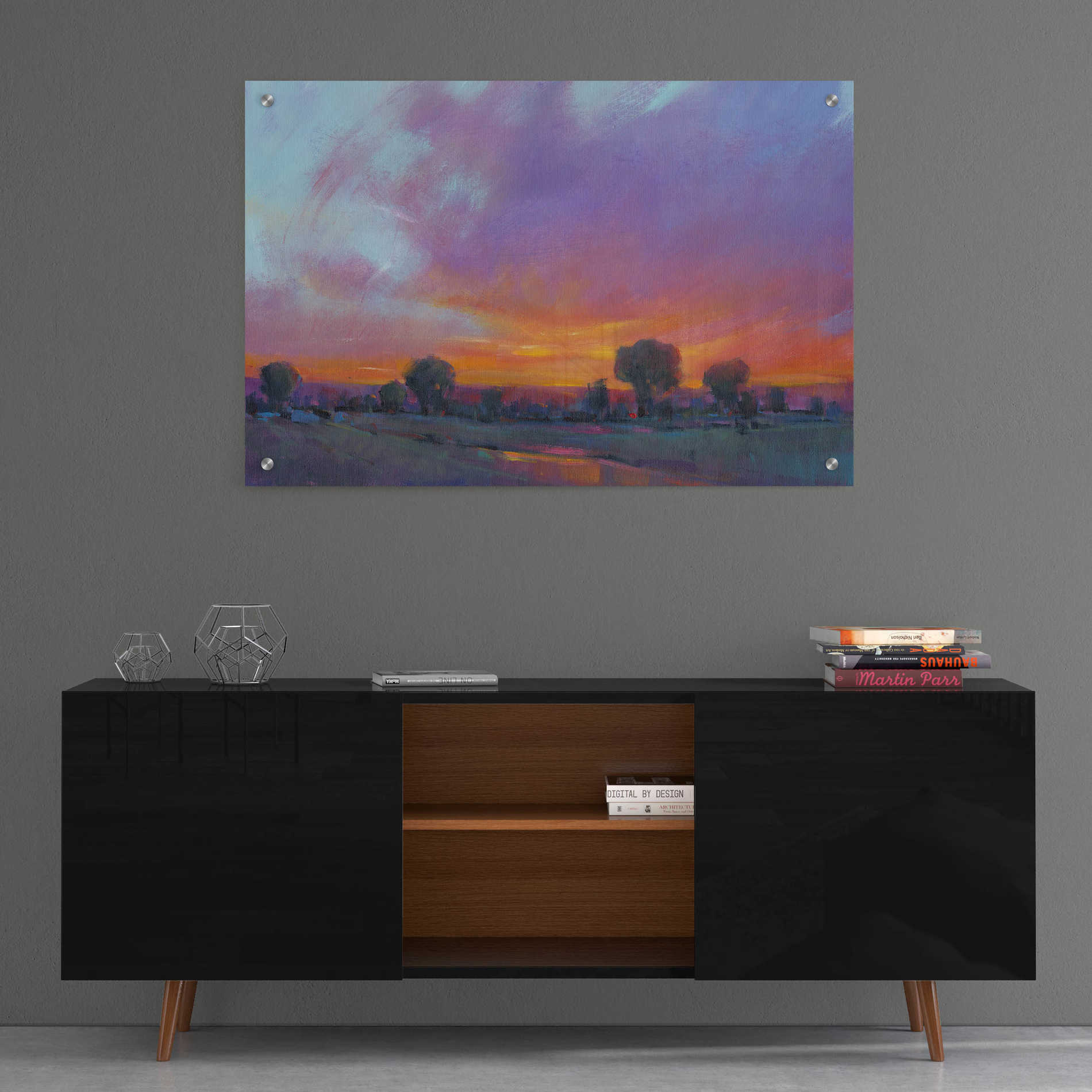 Epic Art 'Fiery Sunset I' by Tim O'Toole, Acrylic Glass Wall Art,36x24