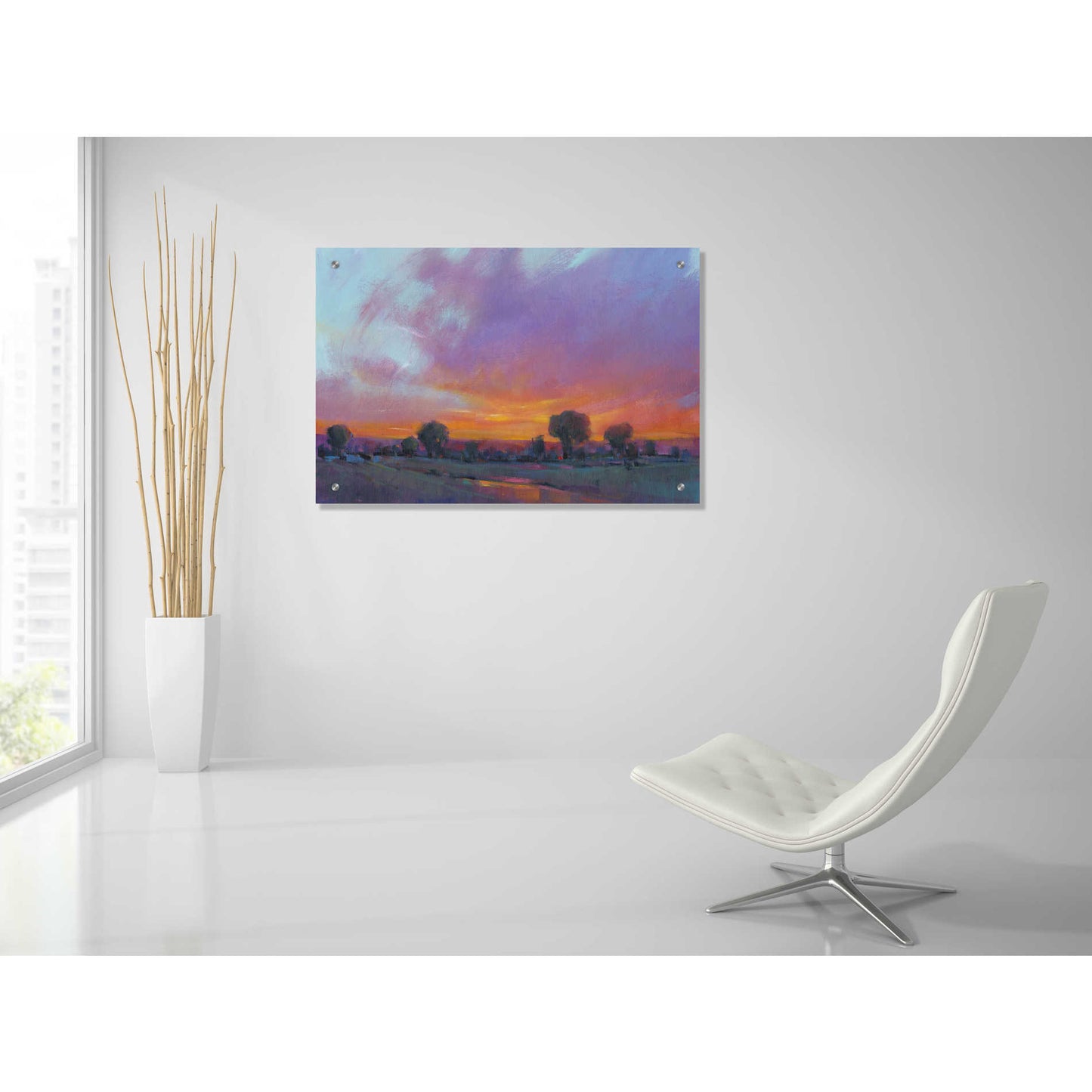 Epic Art 'Fiery Sunset I' by Tim O'Toole, Acrylic Glass Wall Art,36x24