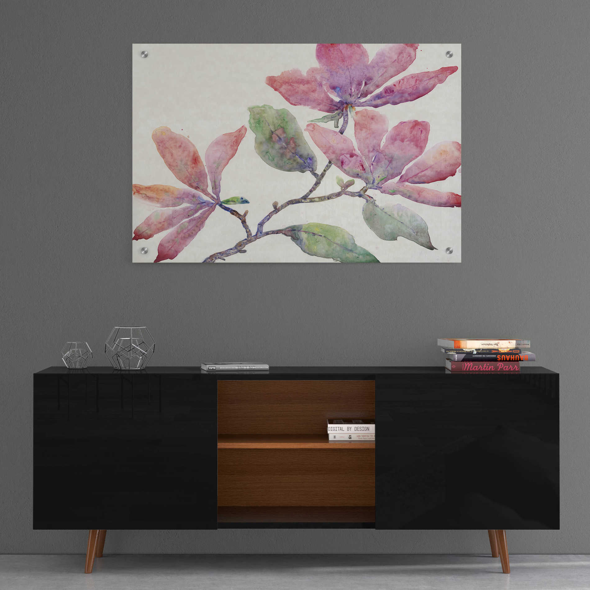 Epic Art 'Flowering Branch I' by Tim O'Toole, Acrylic Glass Wall Art,36x24