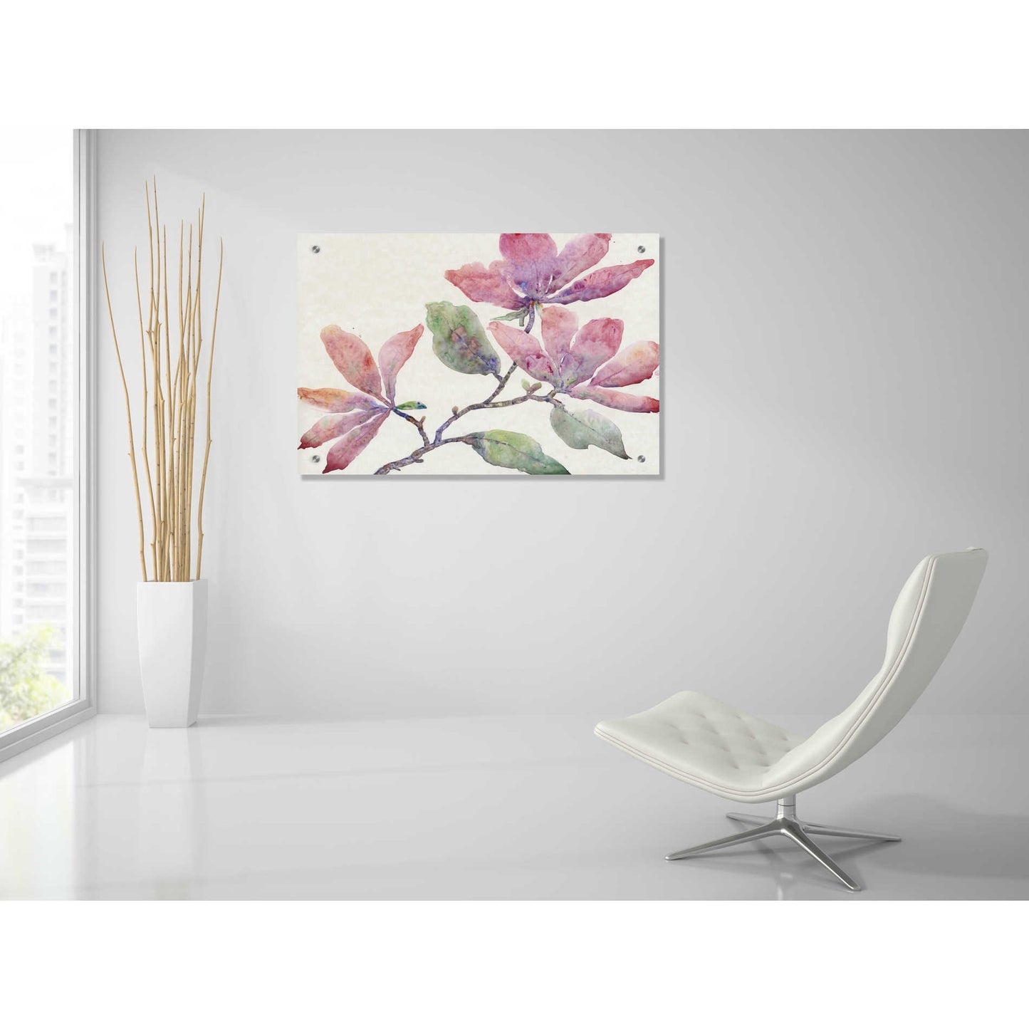 Epic Art 'Flowering Branch I' by Tim O'Toole, Acrylic Glass Wall Art,36x24