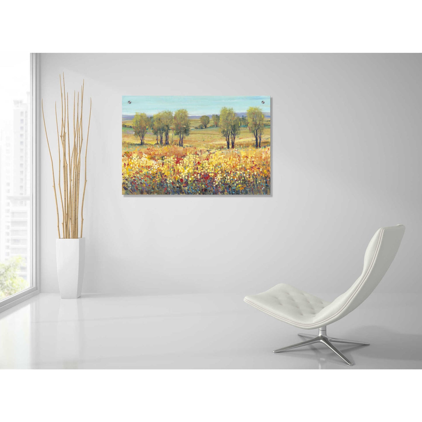 Epic Art 'Golden Fields I' by Tim O'Toole, Acrylic Glass Wall Art,36x24