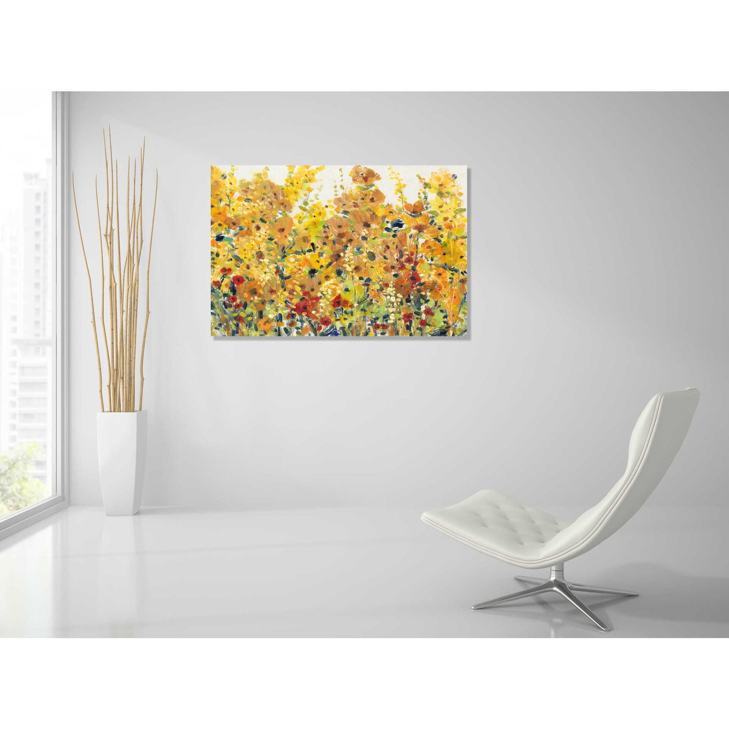 Epic Art 'Golden Summer Garden I' by Tim O'Toole, Acrylic Glass Wall Art,36x24