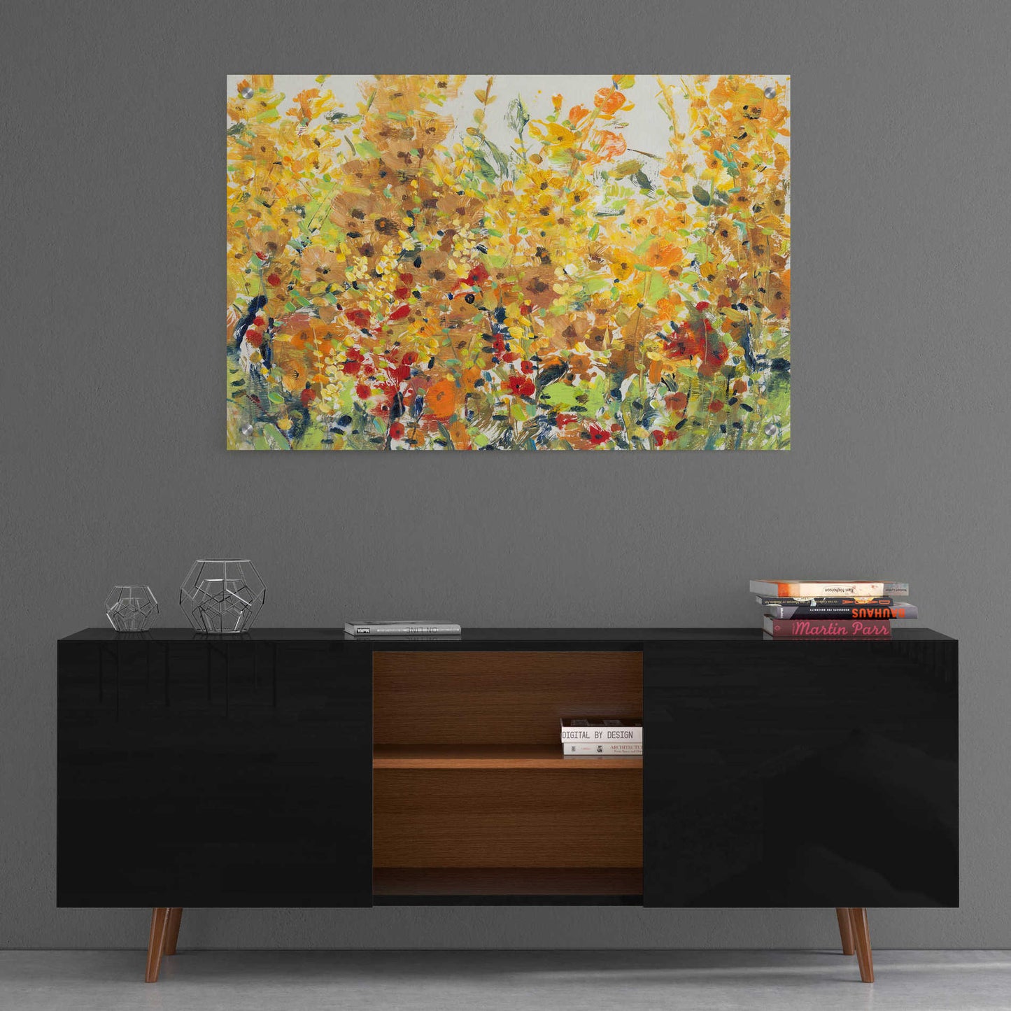 Epic Art 'Golden Summer Garden II' by Tim O'Toole, Acrylic Glass Wall Art,36x24