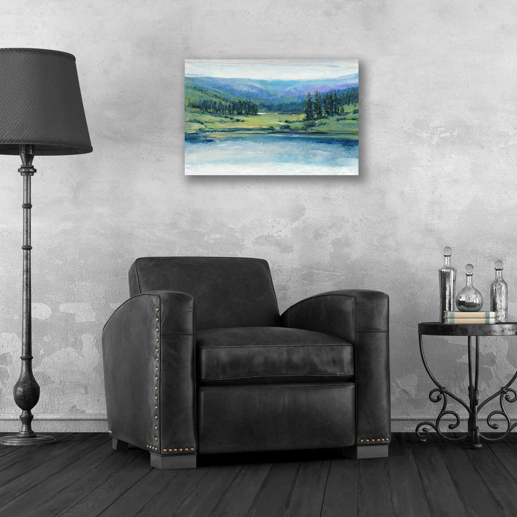 Epic Art 'Mountain Lake I' by Tim O'Toole, Acrylic Glass Wall Art,24x16