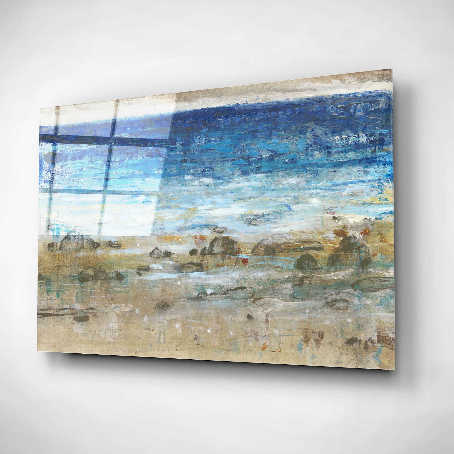 Epic Art 'Rocky Shoreline I' by Tim O'Toole, Acrylic Glass Wall Art,16x12