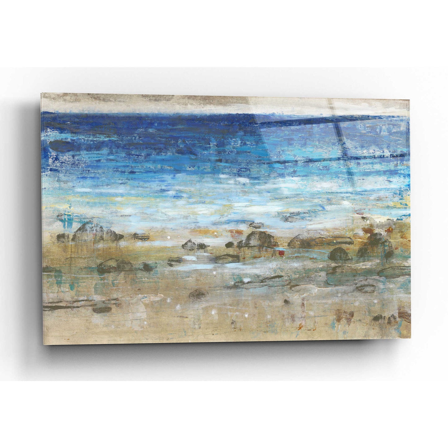 Epic Art 'Rocky Shoreline I' by Tim O'Toole, Acrylic Glass Wall Art,16x12