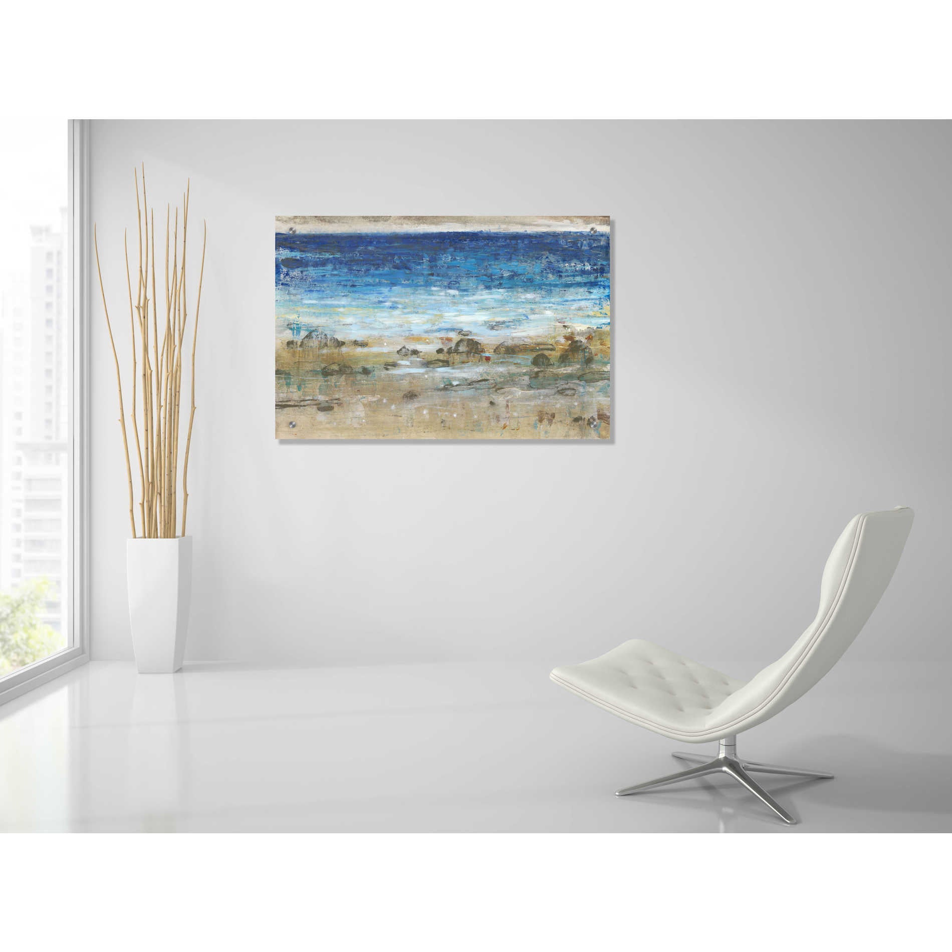 Epic Art 'Rocky Shoreline I' by Tim O'Toole, Acrylic Glass Wall Art,36x24