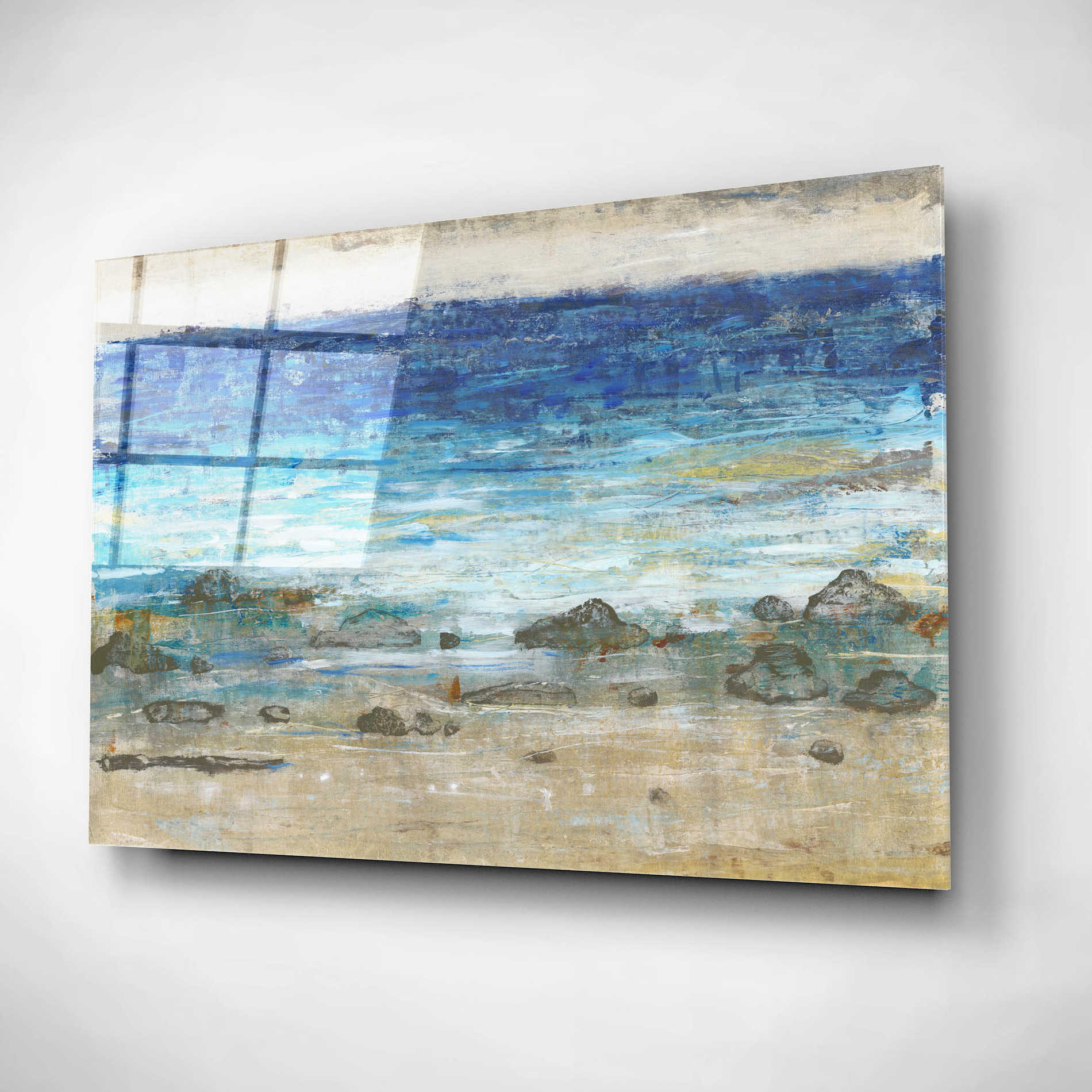 Epic Art 'Rocky Shoreline II' by Tim O'Toole, Acrylic Glass Wall Art,16x12