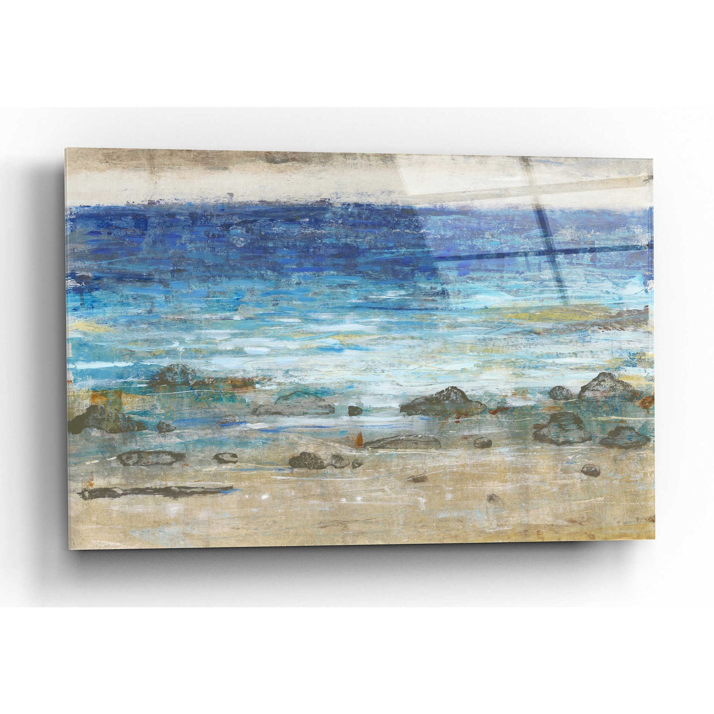 Epic Art 'Rocky Shoreline II' by Tim O'Toole, Acrylic Glass Wall Art,16x12