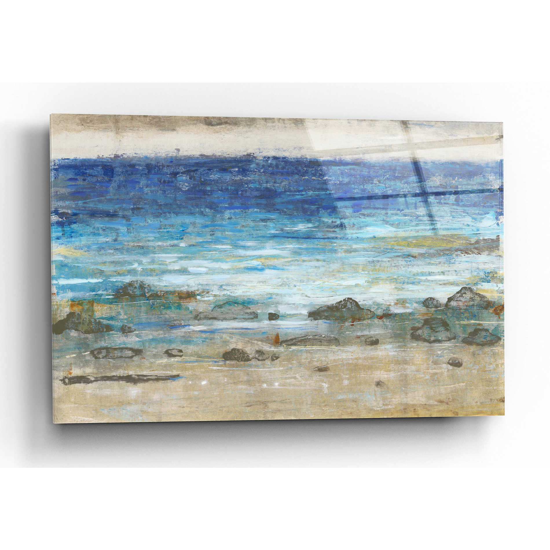 Epic Art 'Rocky Shoreline II' by Tim O'Toole, Acrylic Glass Wall Art,16x12