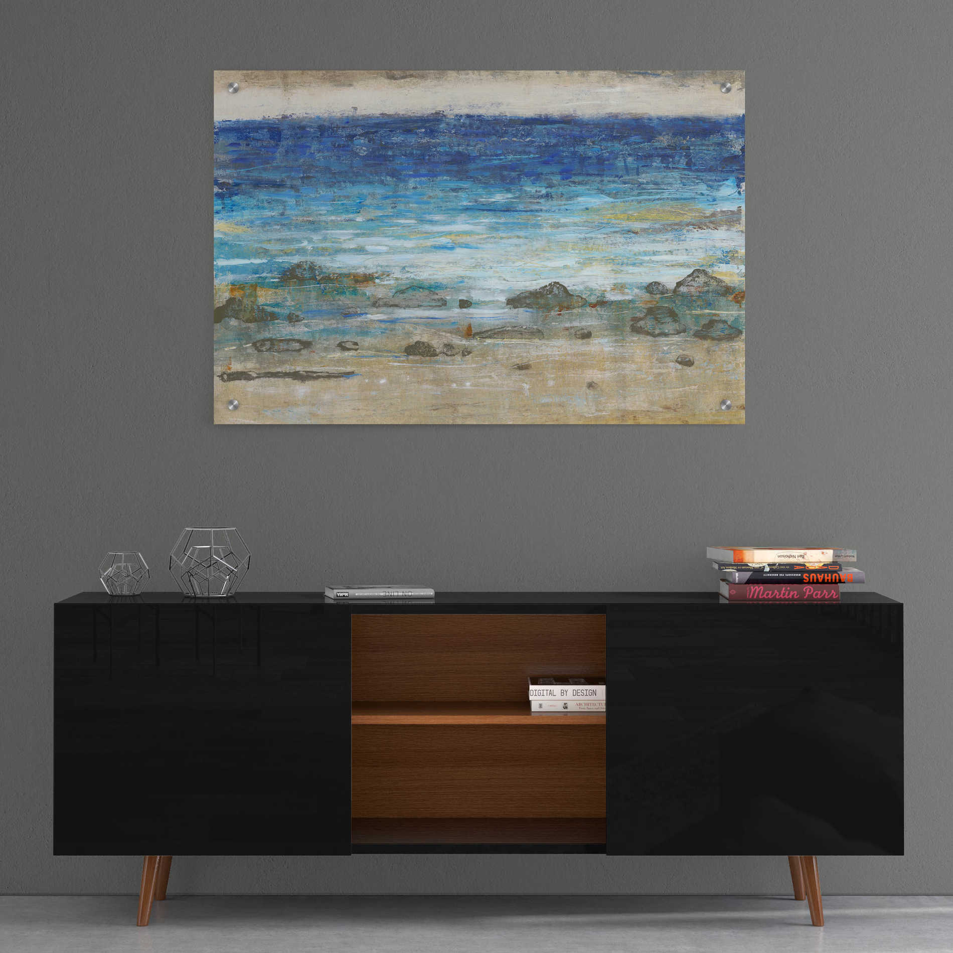 Epic Art 'Rocky Shoreline II' by Tim O'Toole, Acrylic Glass Wall Art,36x24