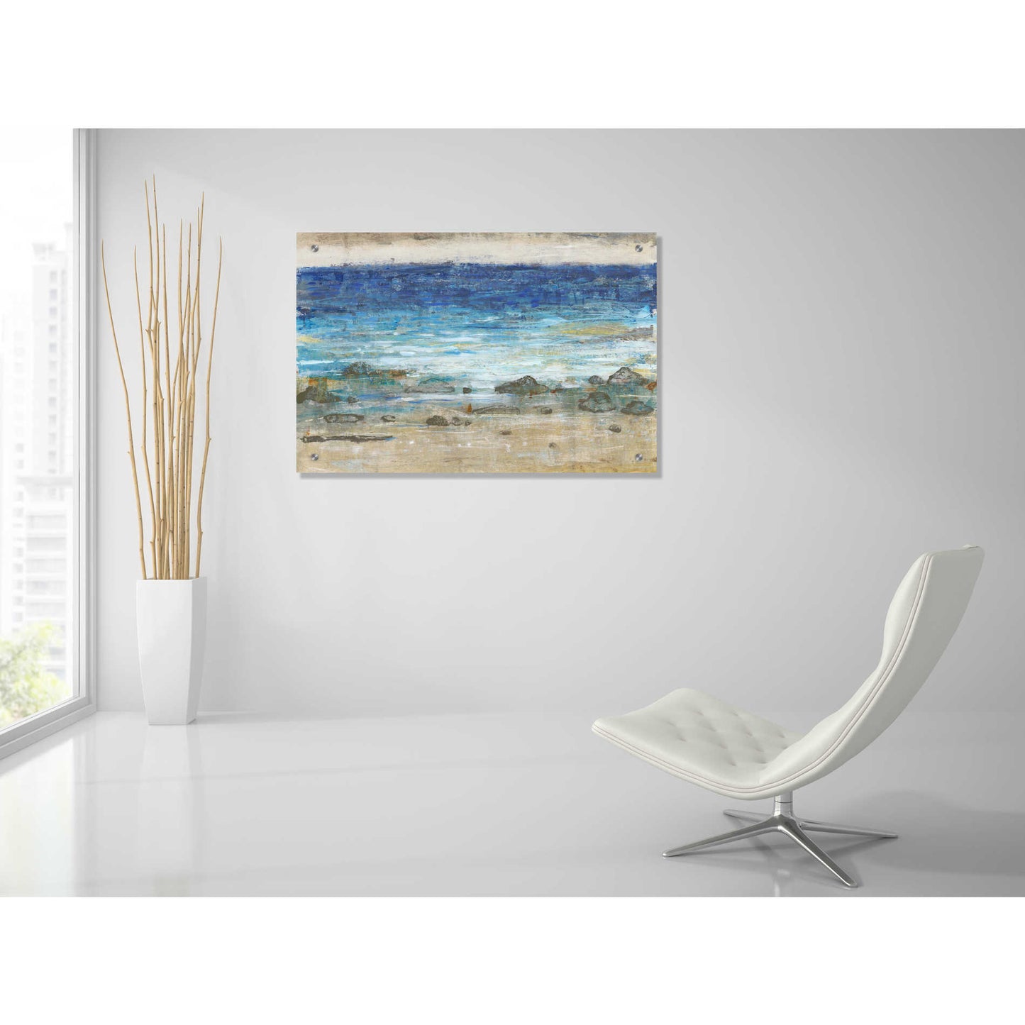 Epic Art 'Rocky Shoreline II' by Tim O'Toole, Acrylic Glass Wall Art,36x24