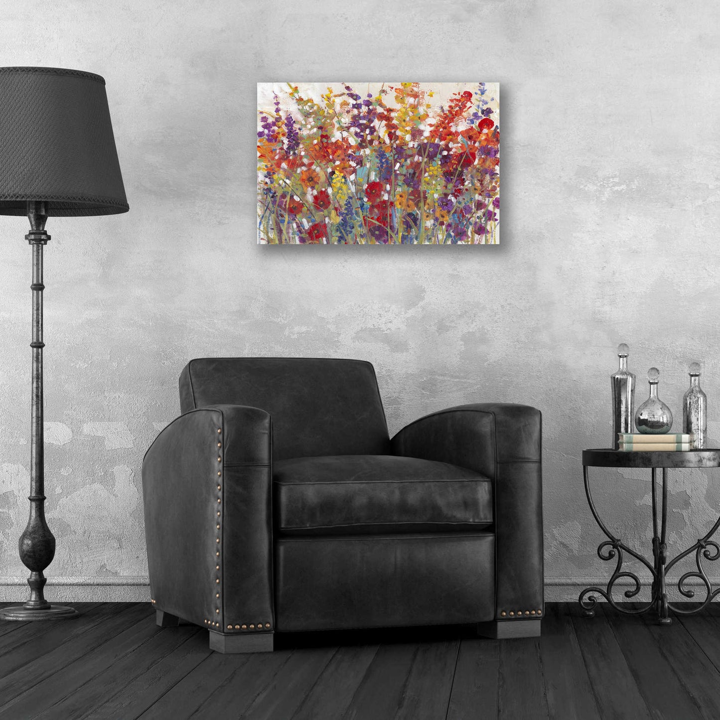 Epic Art 'Variety of Flowers II' by Tim O'Toole, Acrylic Glass Wall Art,24x16