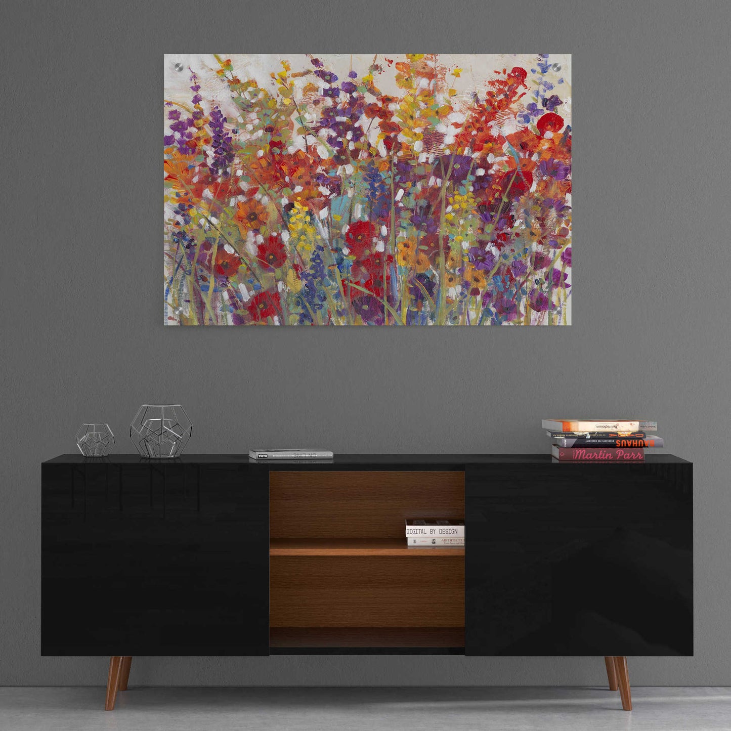 Epic Art 'Variety of Flowers II' by Tim O'Toole, Acrylic Glass Wall Art,36x24