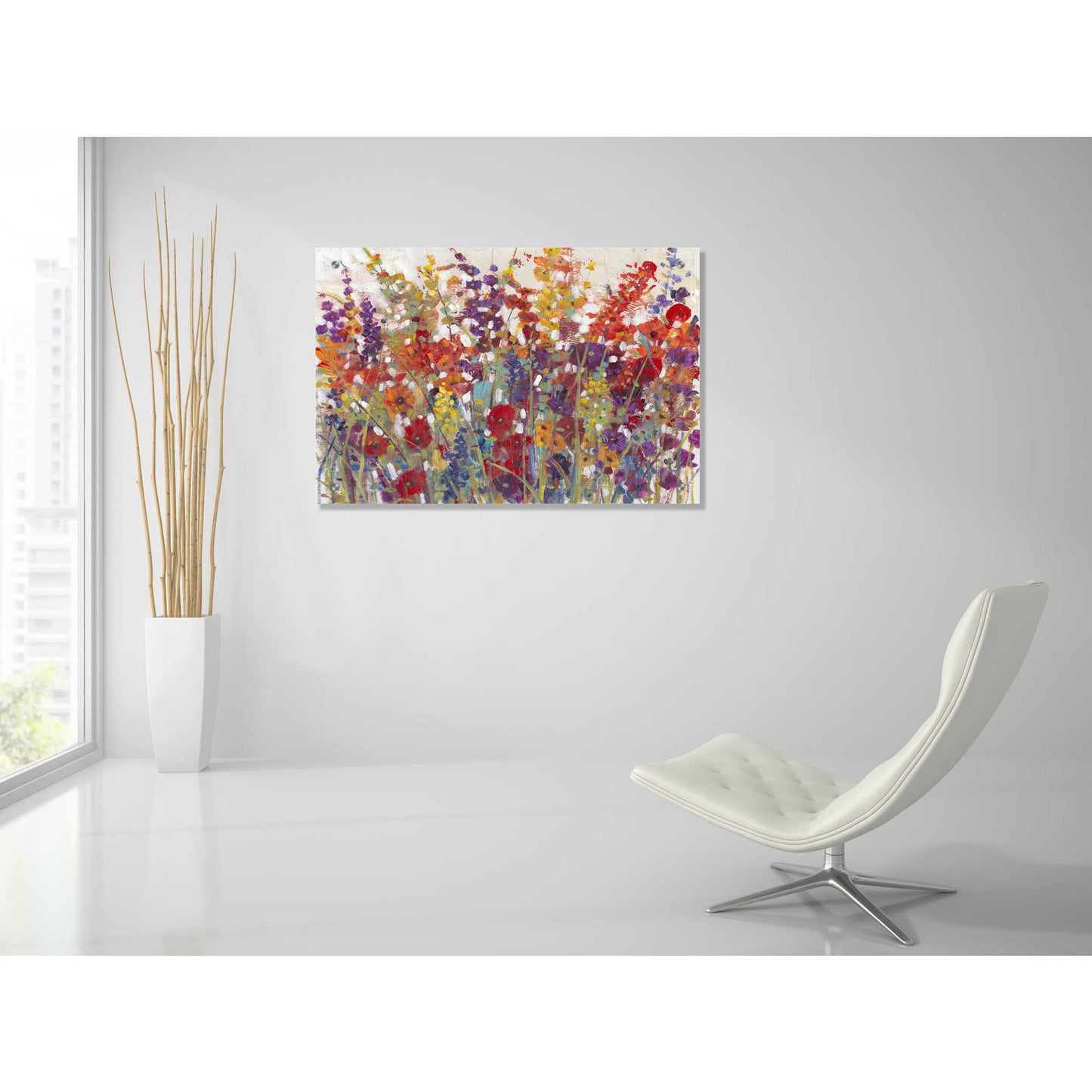 Epic Art 'Variety of Flowers II' by Tim O'Toole, Acrylic Glass Wall Art,36x24