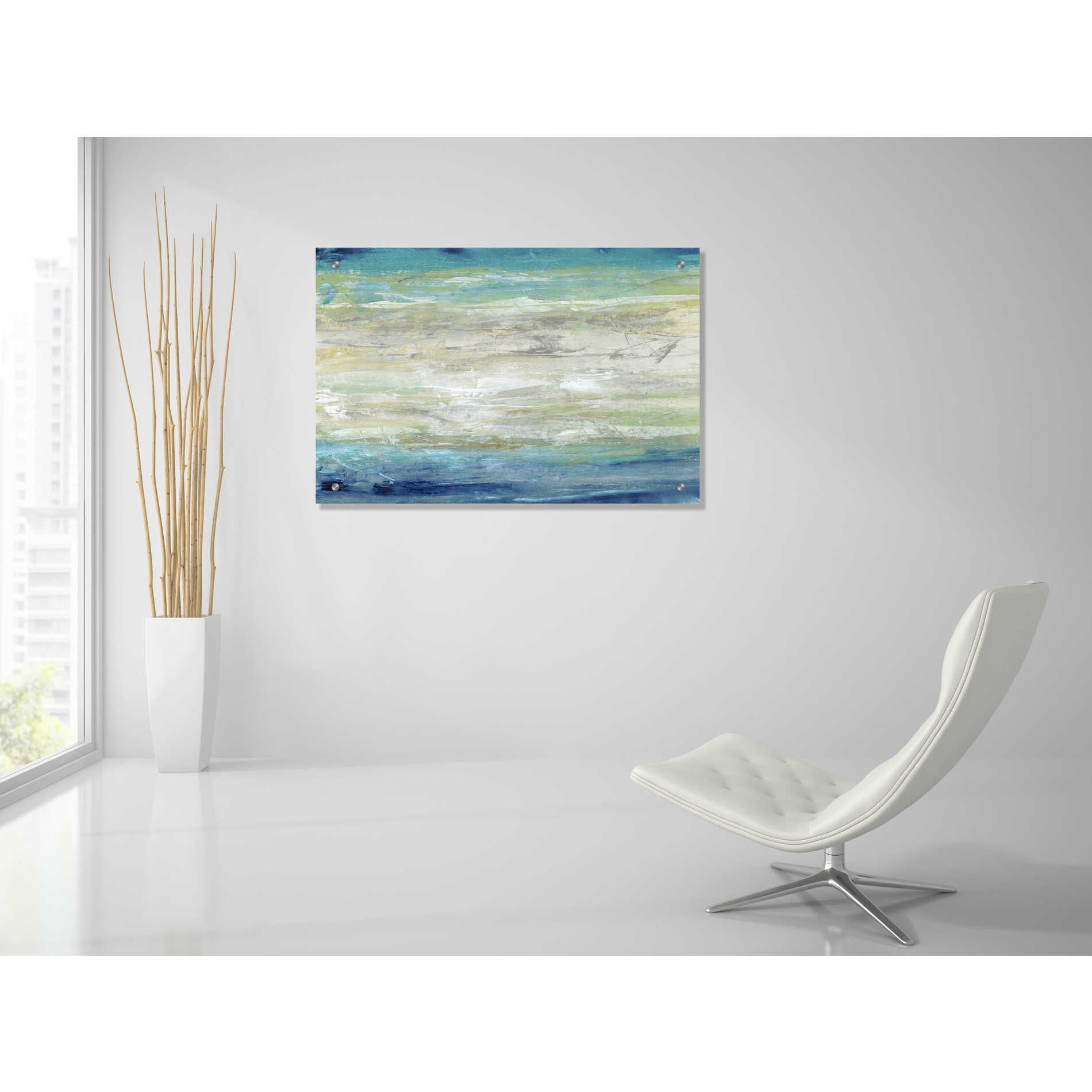 Epic Art 'Wave Length I' by Tim O'Toole, Acrylic Glass Wall Art,36x24