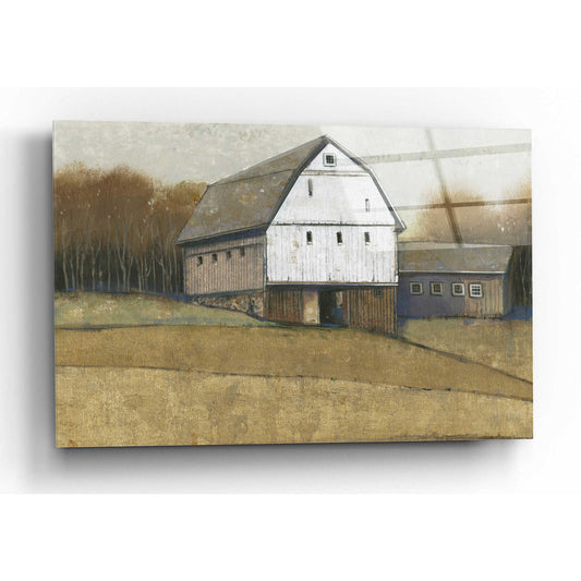 Epic Art 'White Barn View II' by Tim O'Toole, Acrylic Glass Wall Art