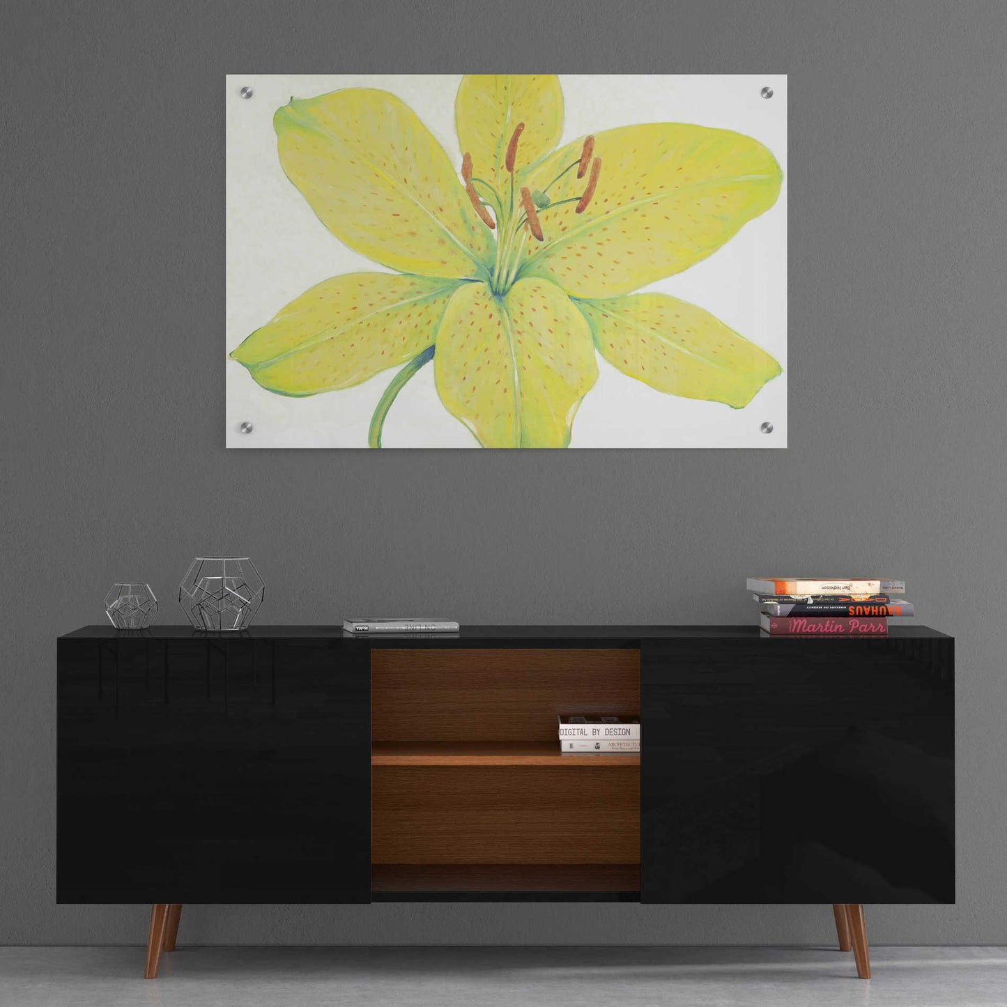 Epic Art 'Citron Tiger Lily I' by Tim O'Toole, Acrylic Glass Wall Art,36x24
