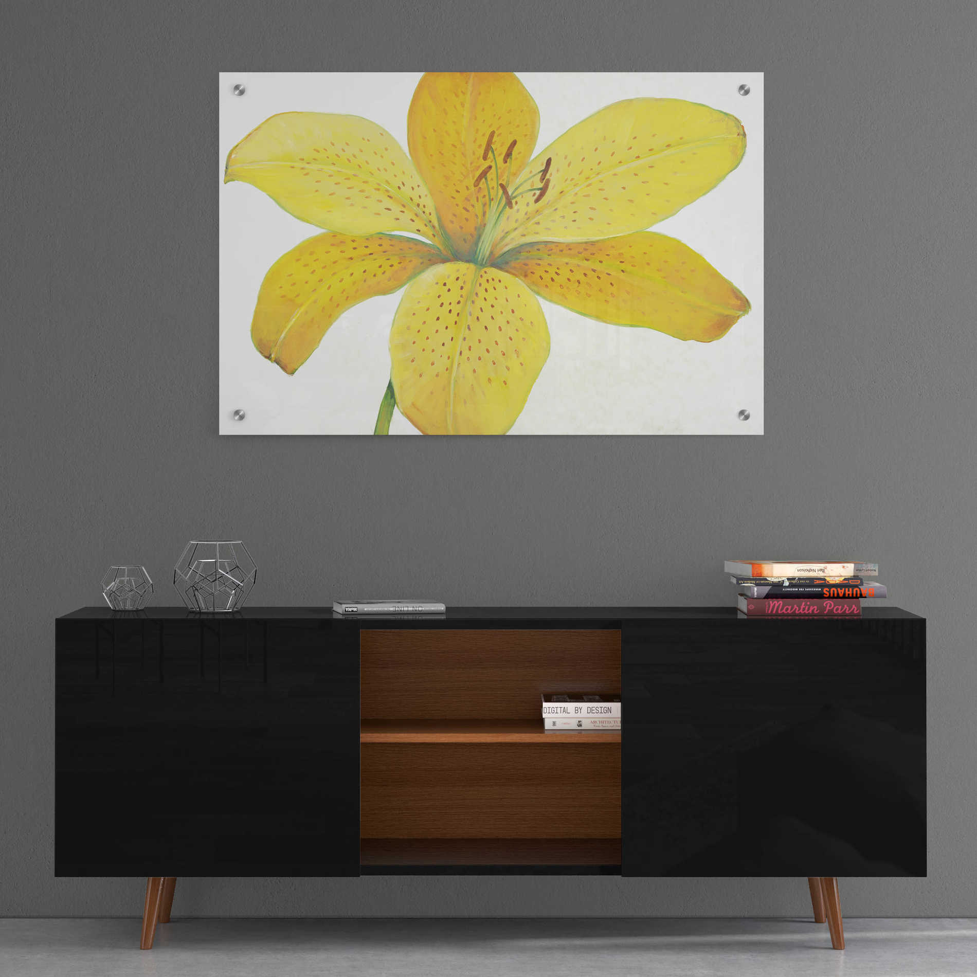 Epic Art 'Citron Tiger Lily II' by Tim O'Toole, Acrylic Glass Wall Art,36x24