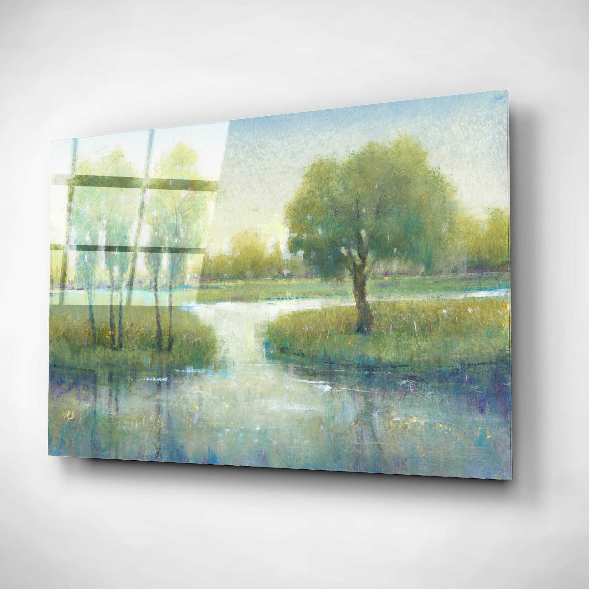 Epic Art 'Winding River I' by Tim O'Toole, Acrylic Glass Wall Art,16x12