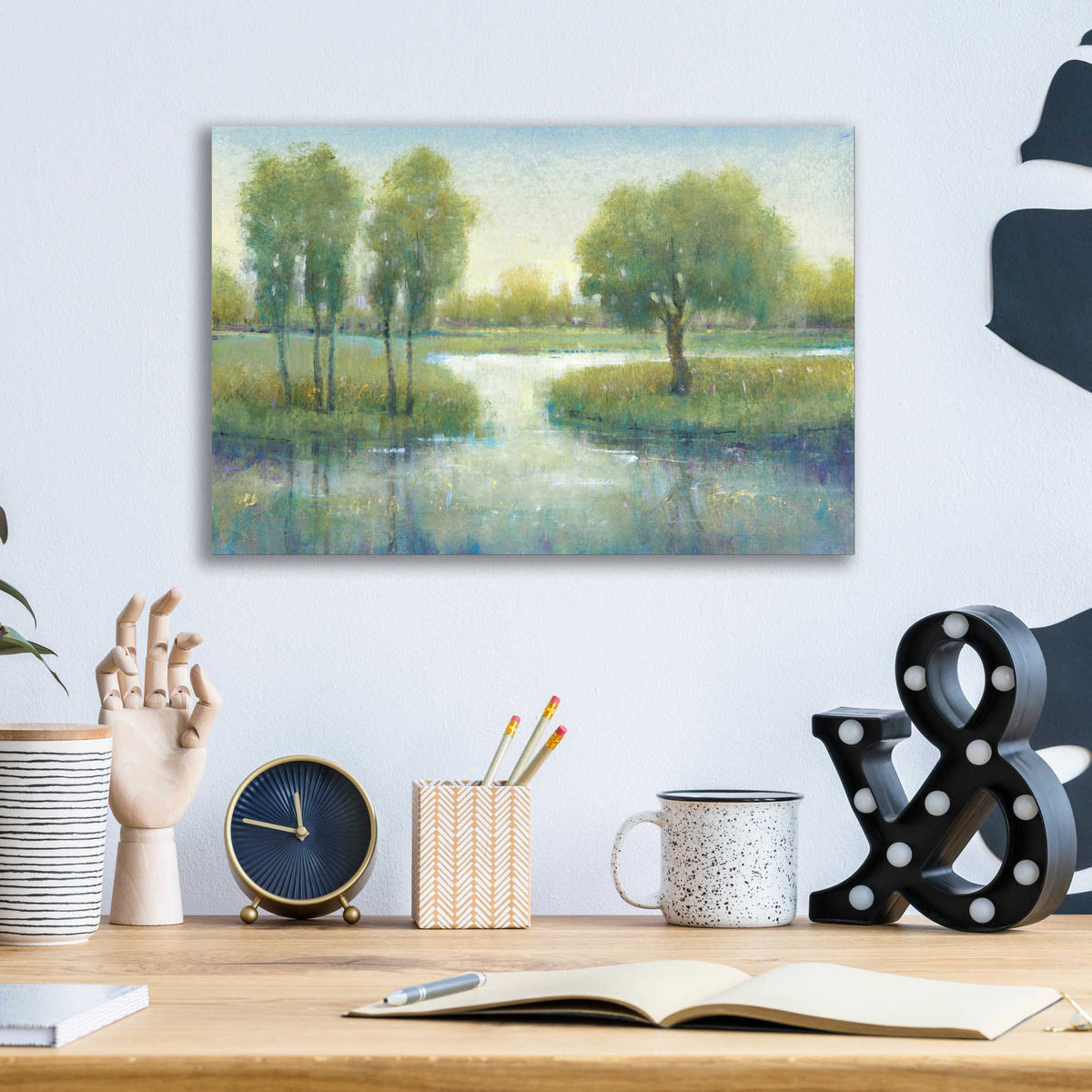 Epic Art 'Winding River I' by Tim O'Toole, Acrylic Glass Wall Art,16x12