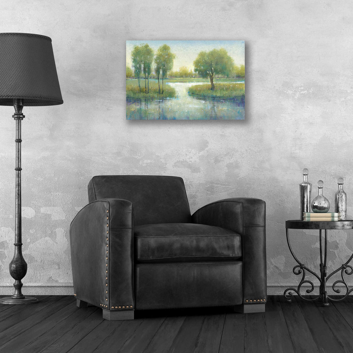Epic Art 'Winding River I' by Tim O'Toole, Acrylic Glass Wall Art,24x16