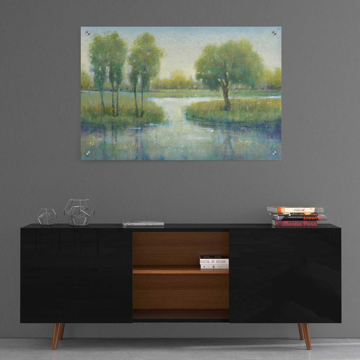 Epic Art 'Winding River I' by Tim O'Toole, Acrylic Glass Wall Art,36x24