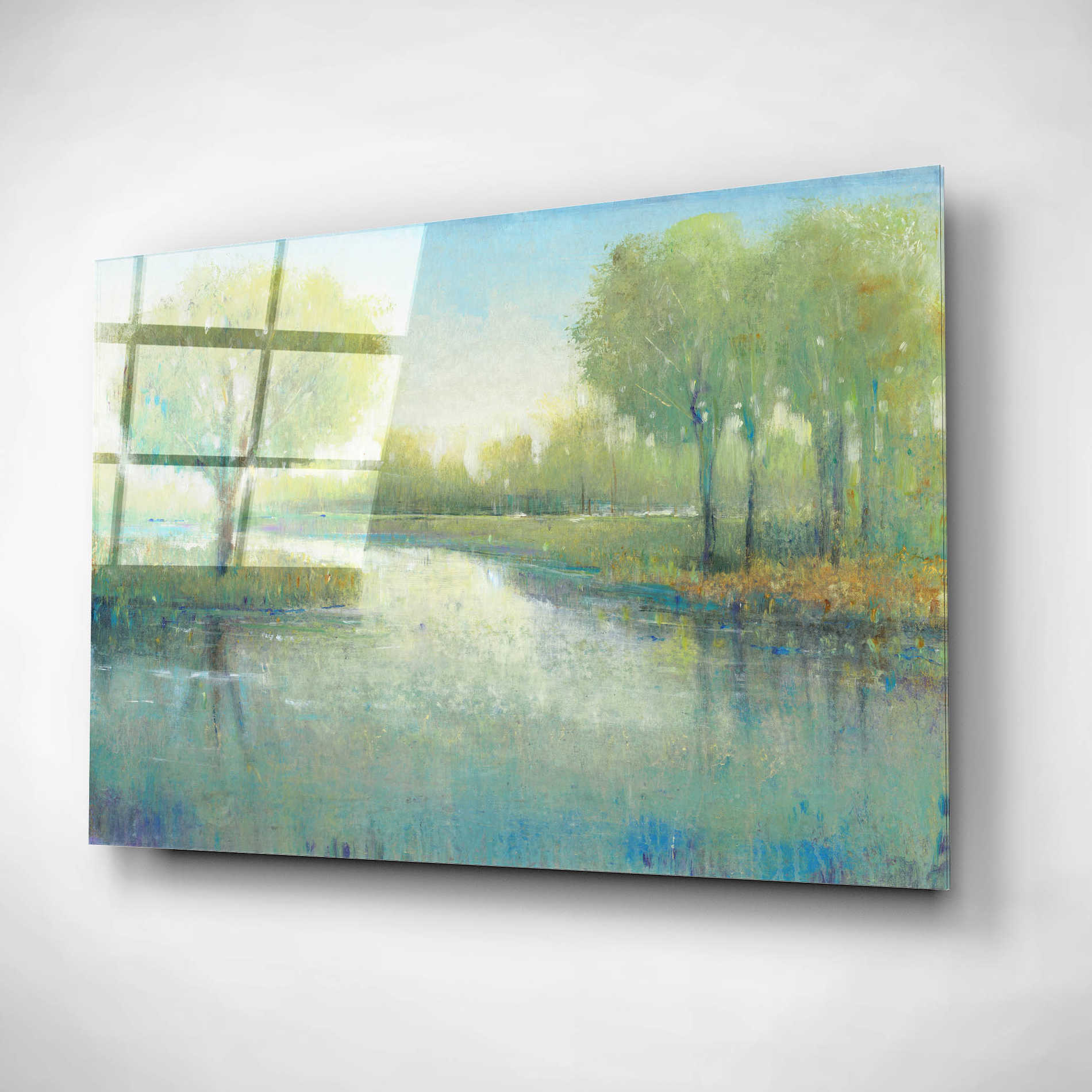 Epic Art 'Winding River II' by Tim O'Toole, Acrylic Glass Wall Art,16x12