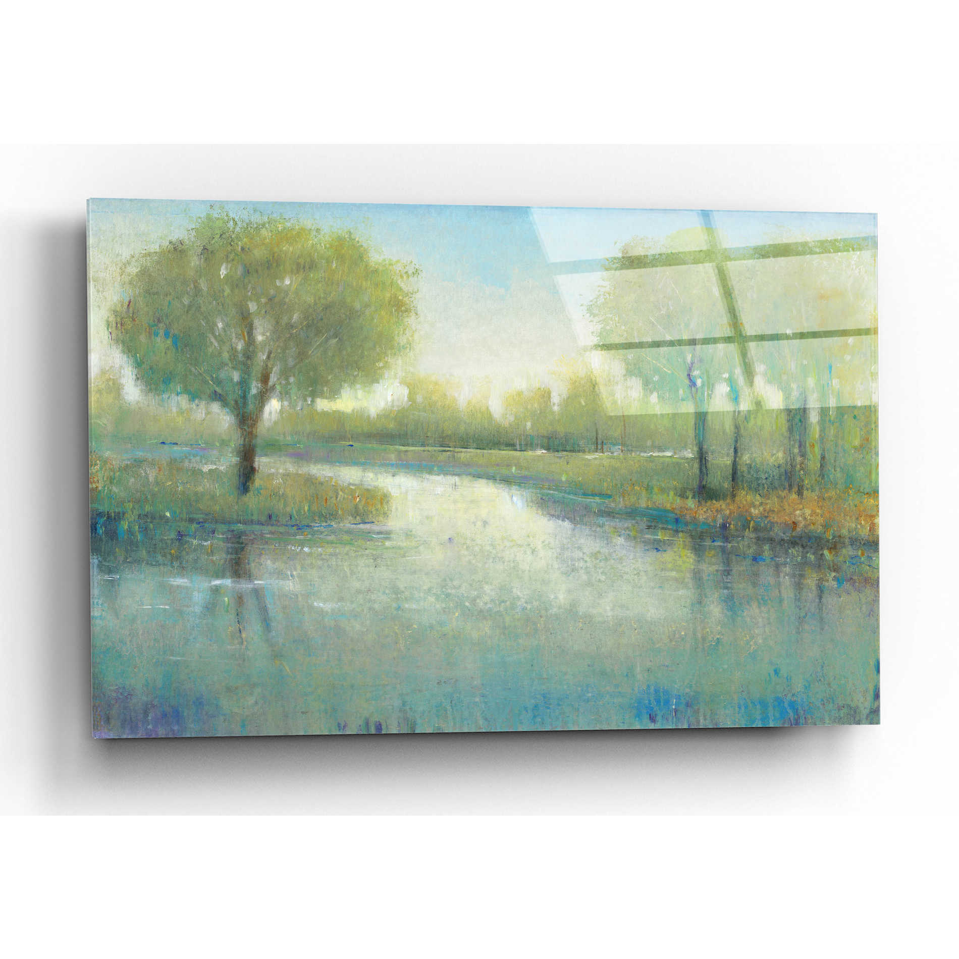 Epic Art 'Winding River II' by Tim O'Toole, Acrylic Glass Wall Art,24x16