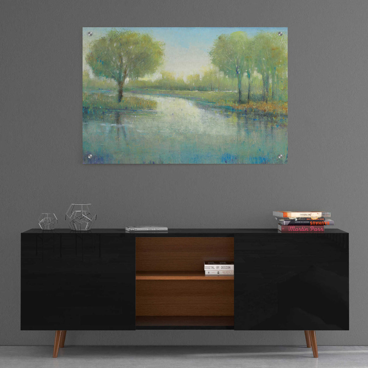 Epic Art 'Winding River II' by Tim O'Toole, Acrylic Glass Wall Art,36x24