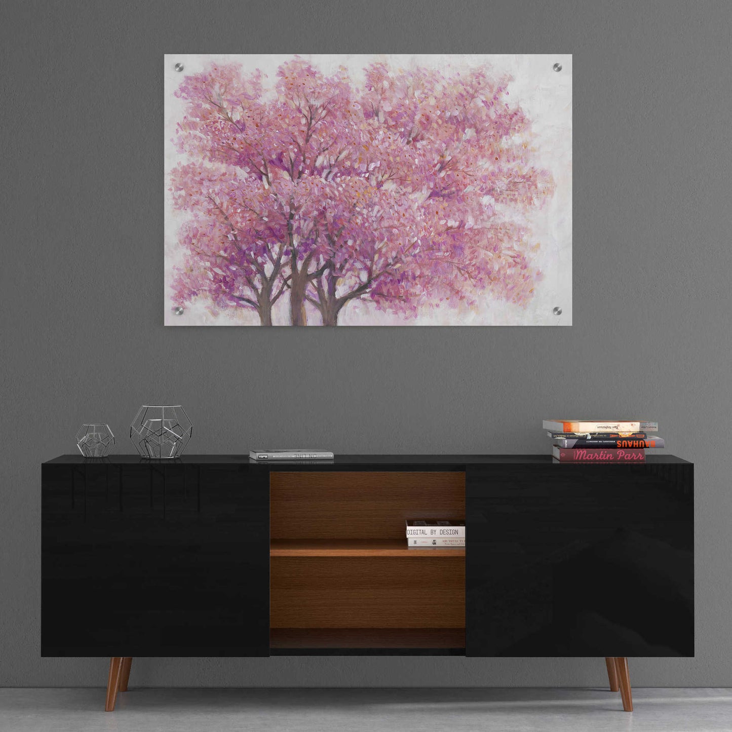 Epic Art 'Pink Cherry Blossom Tree I' by Tim O'Toole, Acrylic Glass Wall Art,36x24