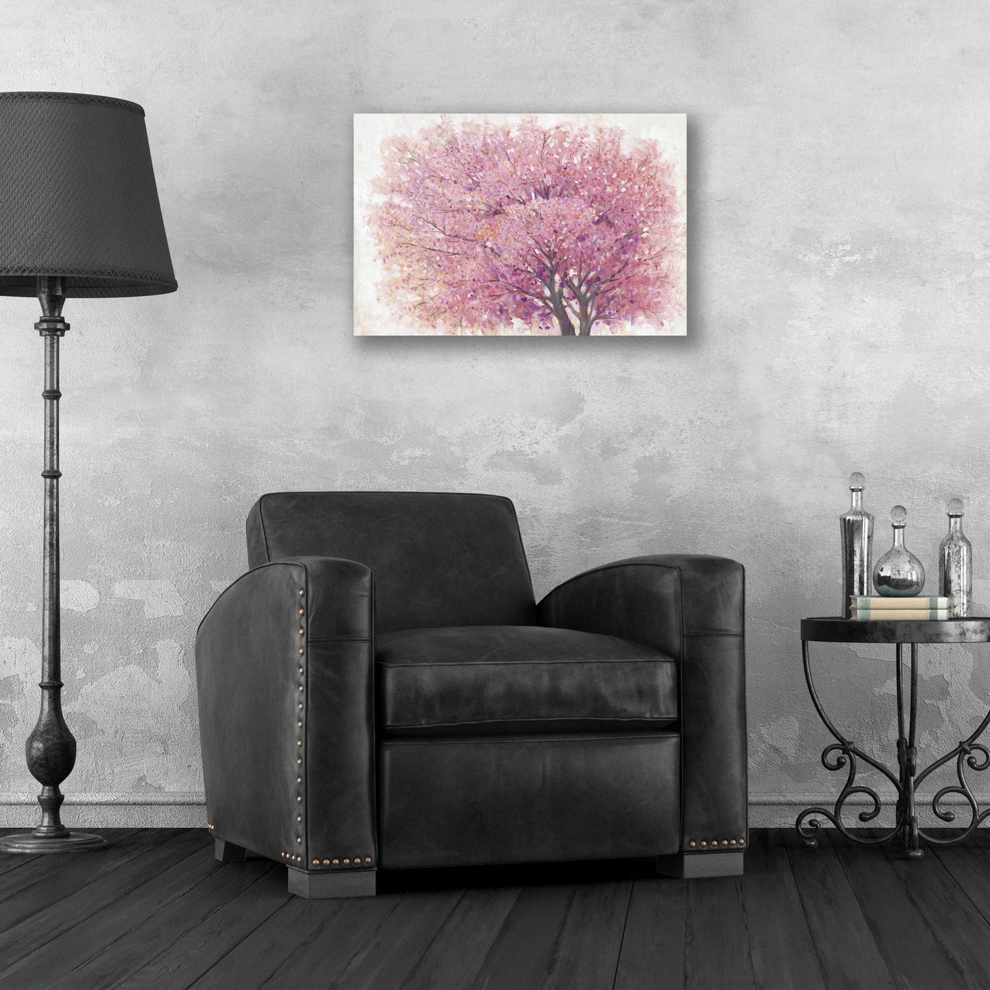 Epic Art 'Pink Cherry Blossom Tree II' by Tim O'Toole, Acrylic Glass Wall Art,24x16