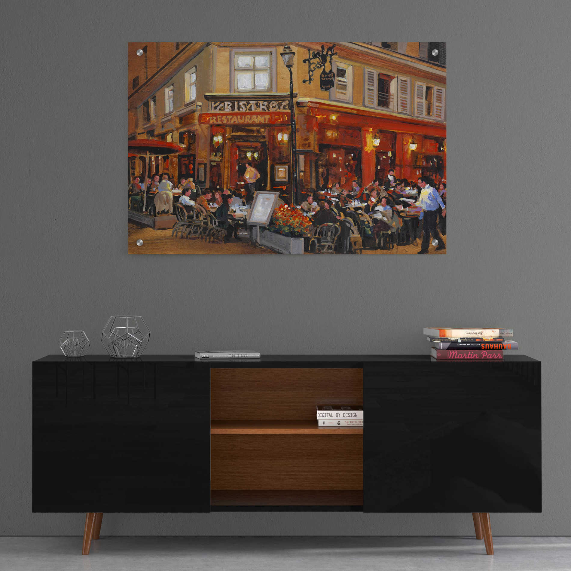 Epic Art 'Bistro I' by Tim O'Toole, Acrylic Glass Wall Art,36x24