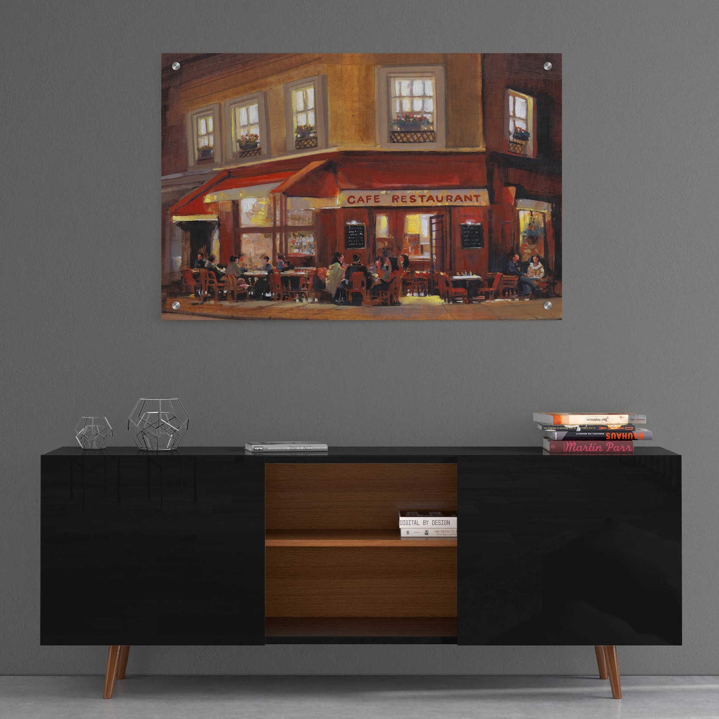 Epic Art 'Bistro II' by Tim O'Toole, Acrylic Glass Wall Art,36x24