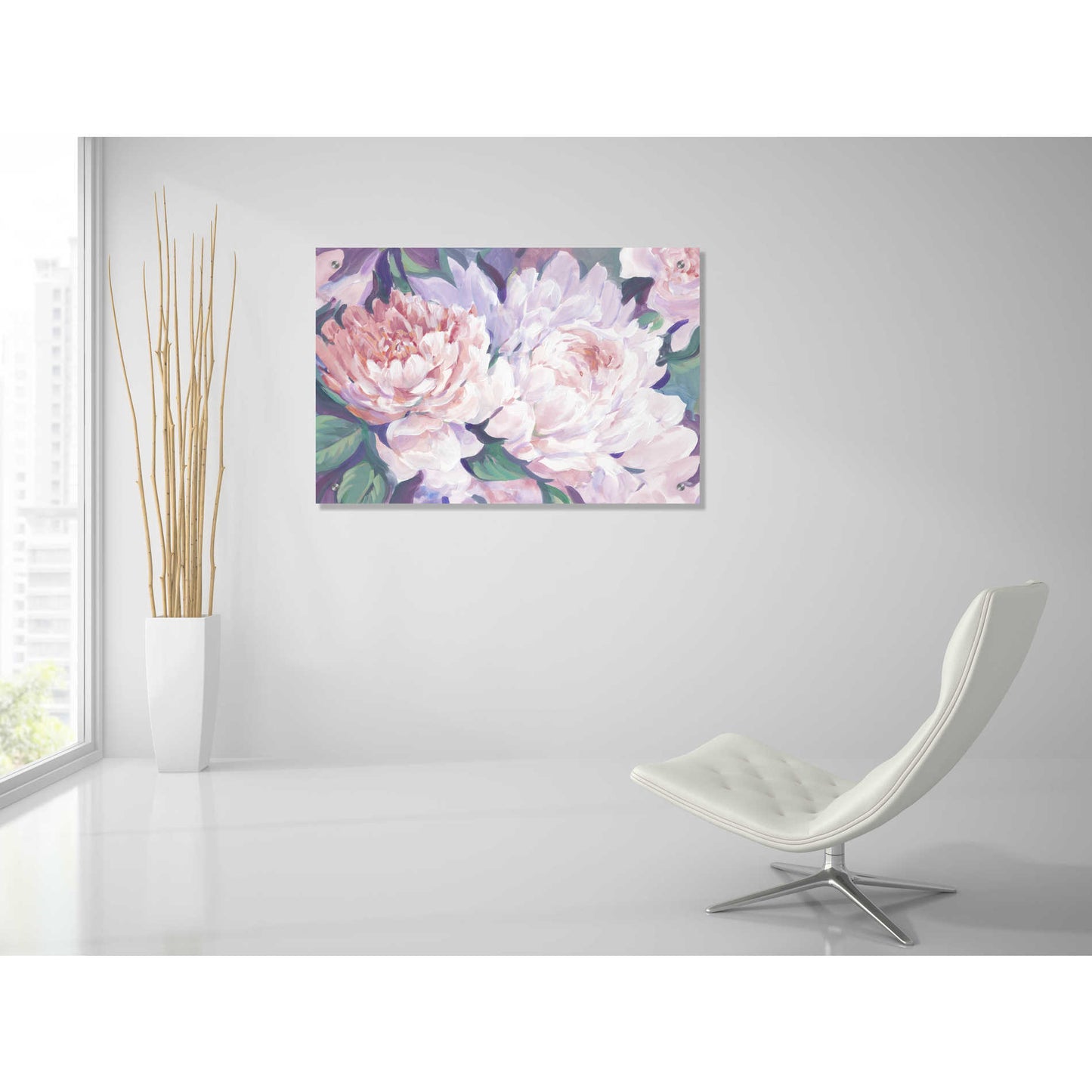 Epic Art 'Peonies in Bloom I' by Tim O'Toole, Acrylic Glass Wall Art,36x24