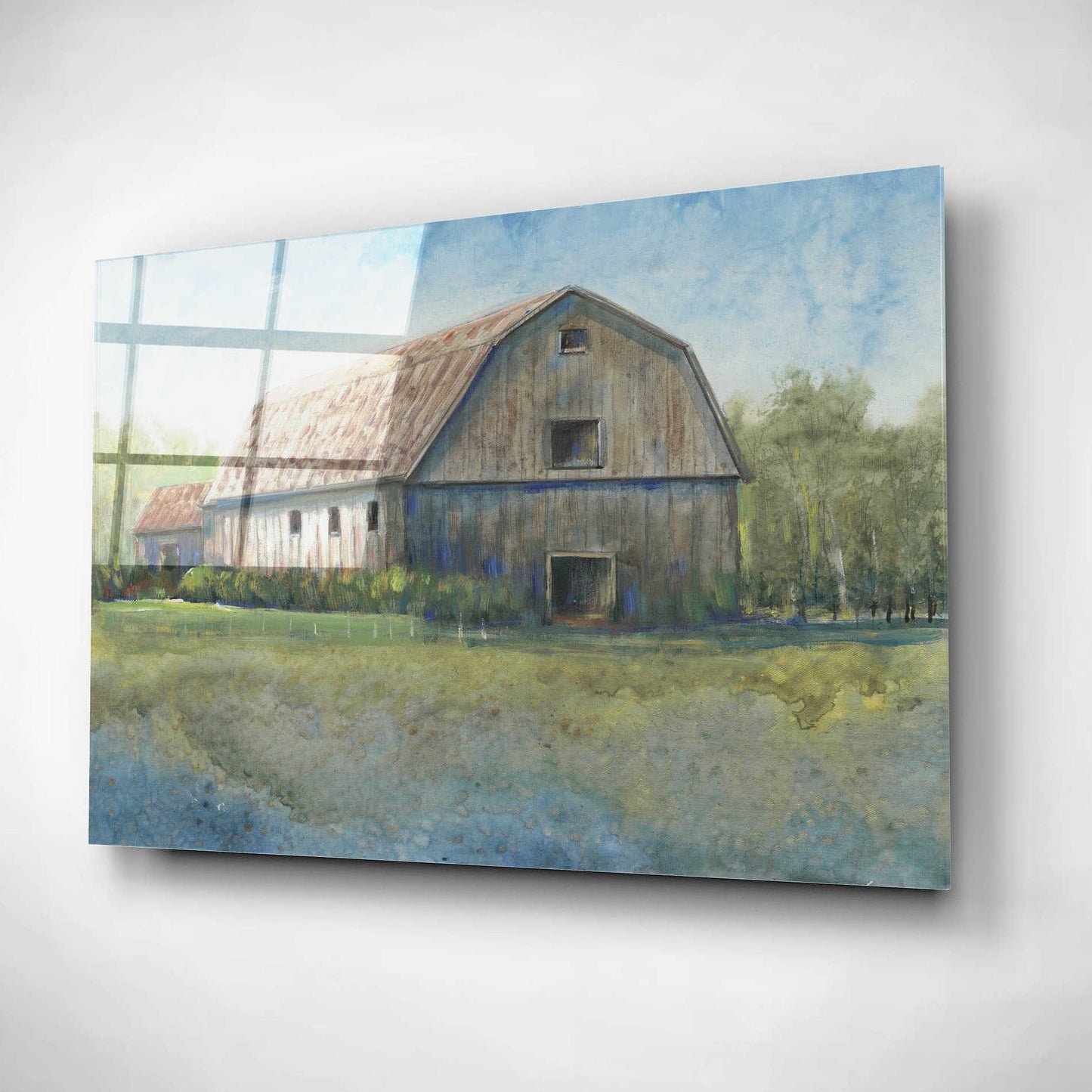 Epic Art 'Country Life I' by Tim O'Toole, Acrylic Glass Wall Art,16x12