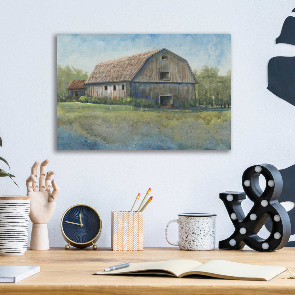Epic Art 'Country Life I' by Tim O'Toole, Acrylic Glass Wall Art,16x12