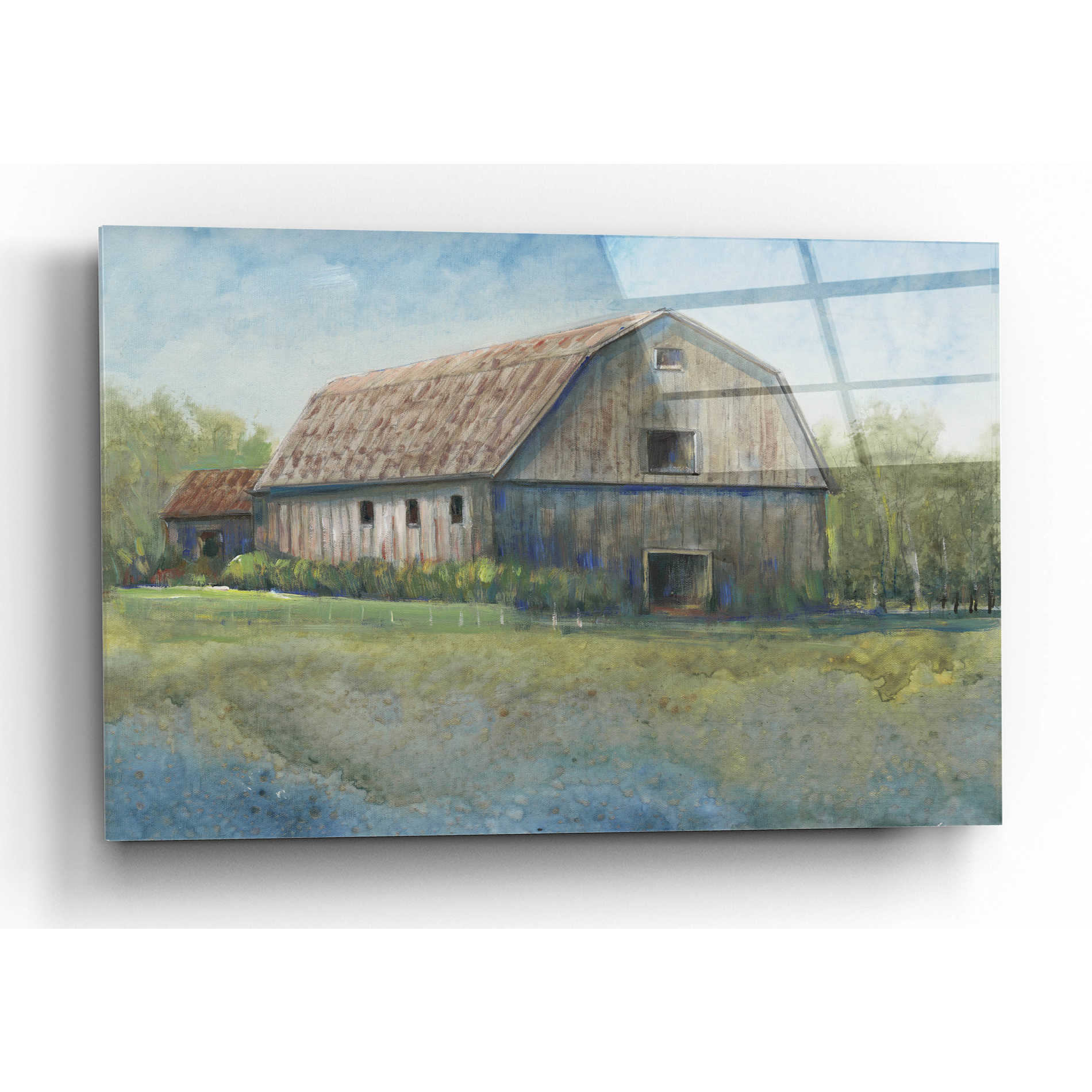Epic Art 'Country Life I' by Tim O'Toole, Acrylic Glass Wall Art,16x12
