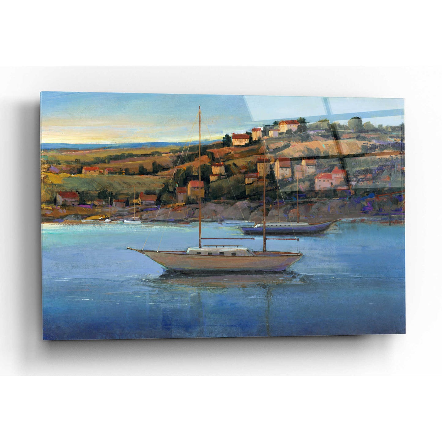 Epic Art 'Harbor View I' by Tim O'Toole, Acrylic Glass Wall Art,16x12