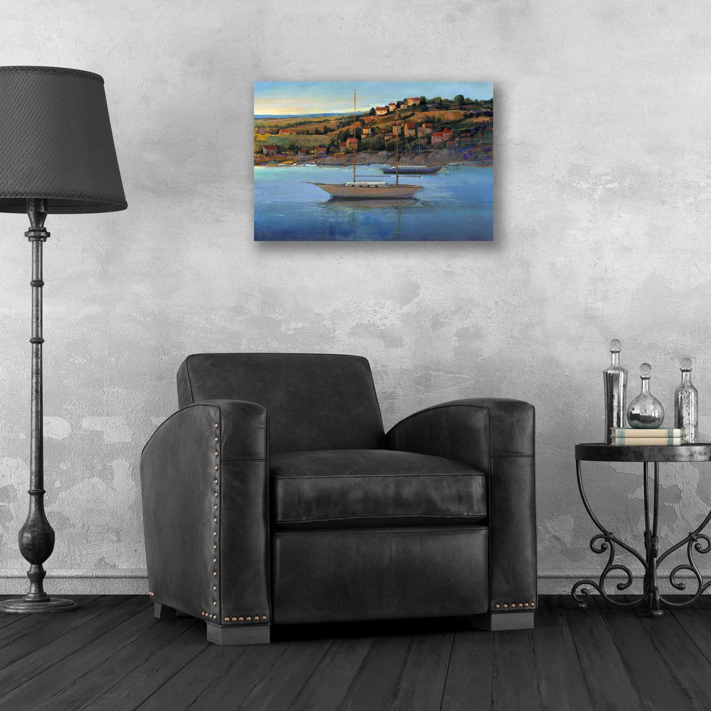 Epic Art 'Harbor View I' by Tim O'Toole, Acrylic Glass Wall Art,24x16