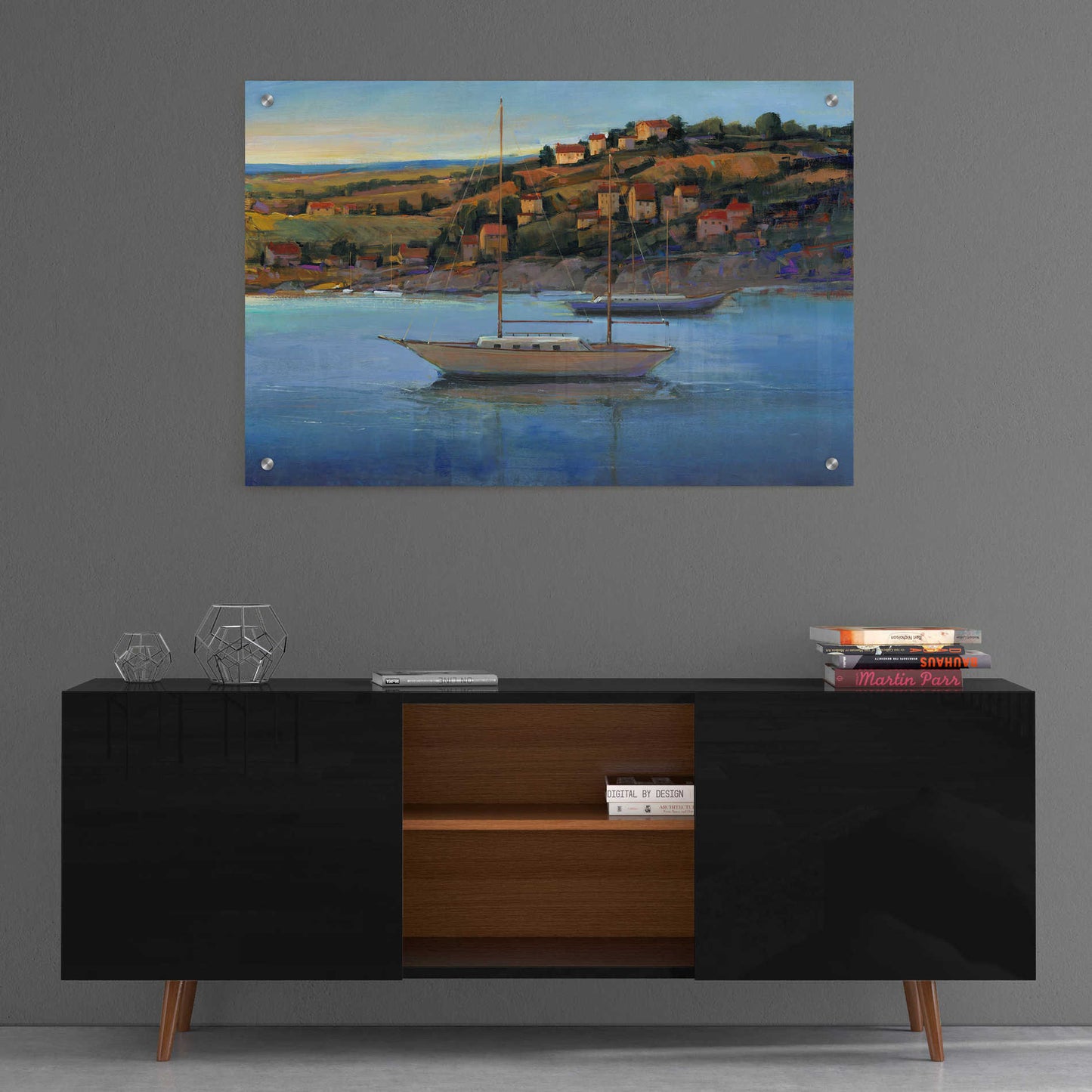 Epic Art 'Harbor View I' by Tim O'Toole, Acrylic Glass Wall Art,36x24