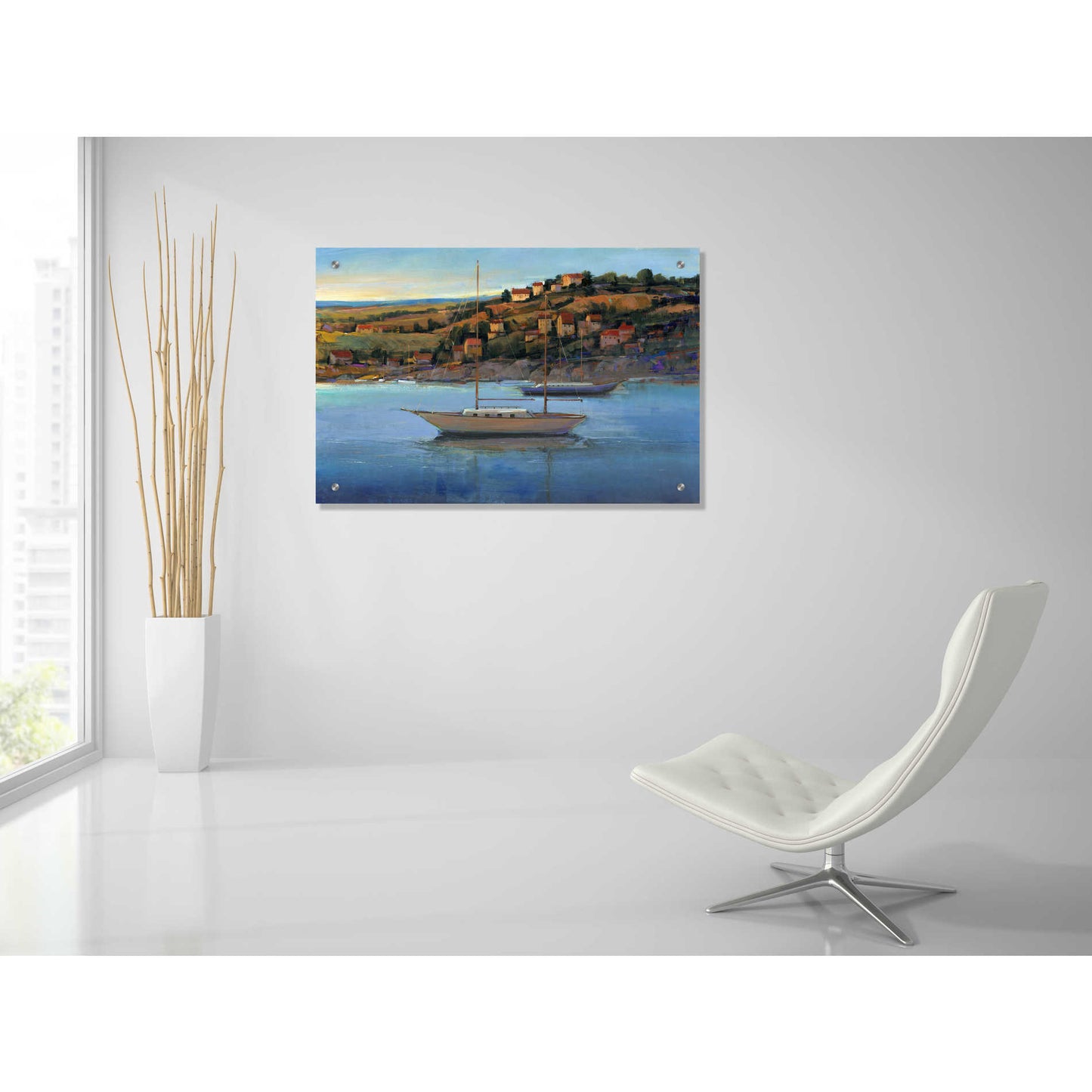 Epic Art 'Harbor View I' by Tim O'Toole, Acrylic Glass Wall Art,36x24