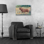 Epic Art 'Bear in the Field' by Tim O'Toole, Acrylic Glass Wall Art,24x16