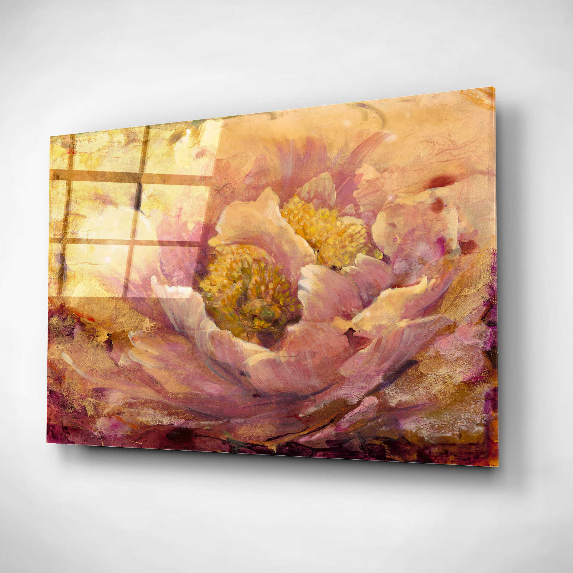 Epic Art 'Floral in Bloom I' by Tim O'Toole, Acrylic Glass Wall Art,16x12