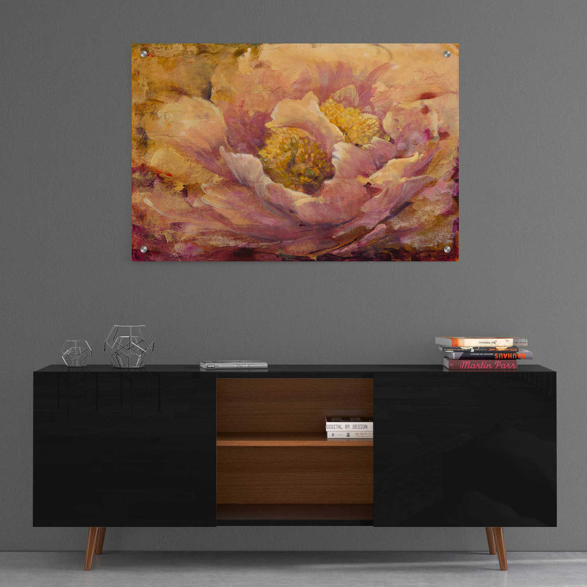 Epic Art 'Floral in Bloom I' by Tim O'Toole, Acrylic Glass Wall Art,36x24