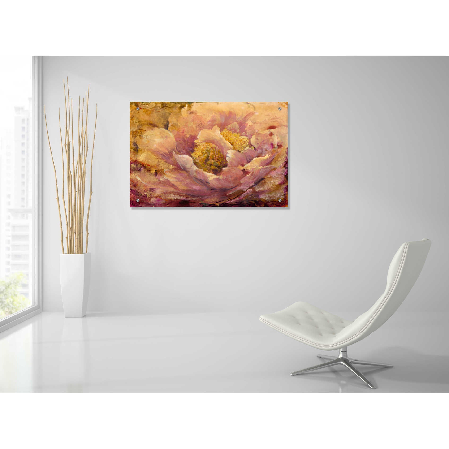 Epic Art 'Floral in Bloom I' by Tim O'Toole, Acrylic Glass Wall Art,36x24