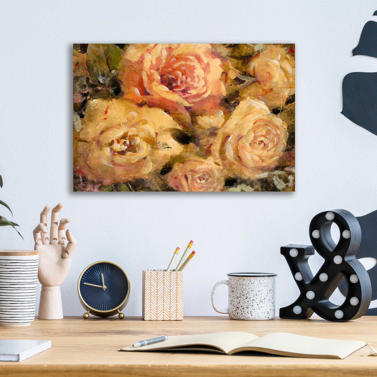 Epic Art 'Floral in Bloom II' by Tim O'Toole, Acrylic Glass Wall Art,16x12
