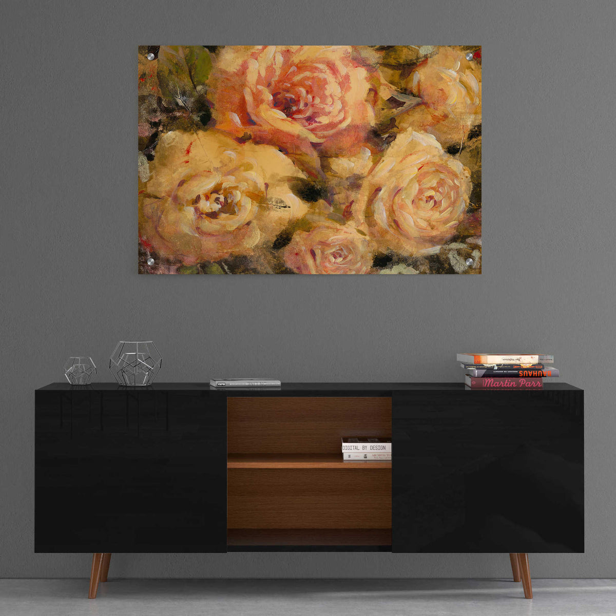Epic Art 'Floral in Bloom II' by Tim O'Toole, Acrylic Glass Wall Art,36x24