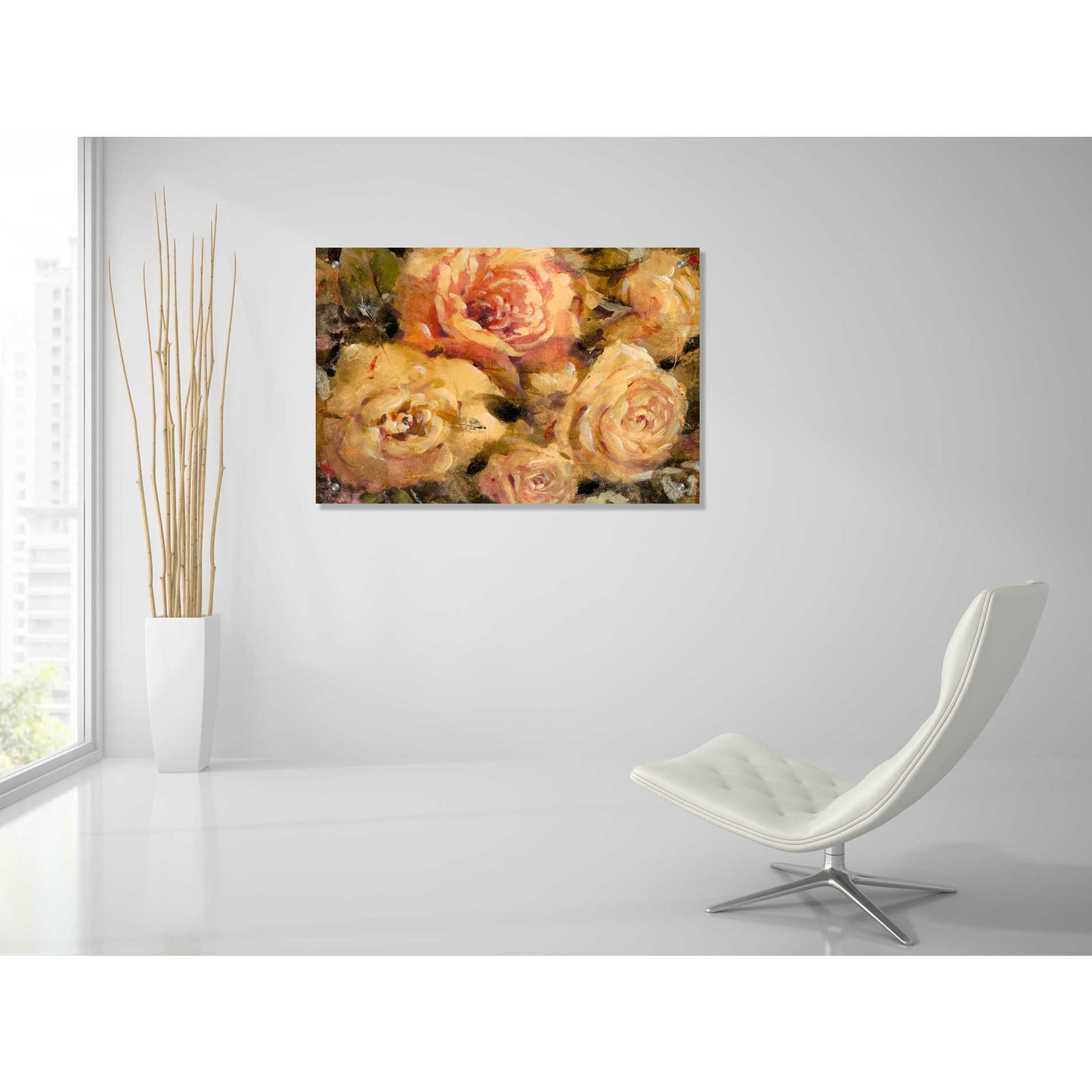 Epic Art 'Floral in Bloom II' by Tim O'Toole, Acrylic Glass Wall Art,36x24