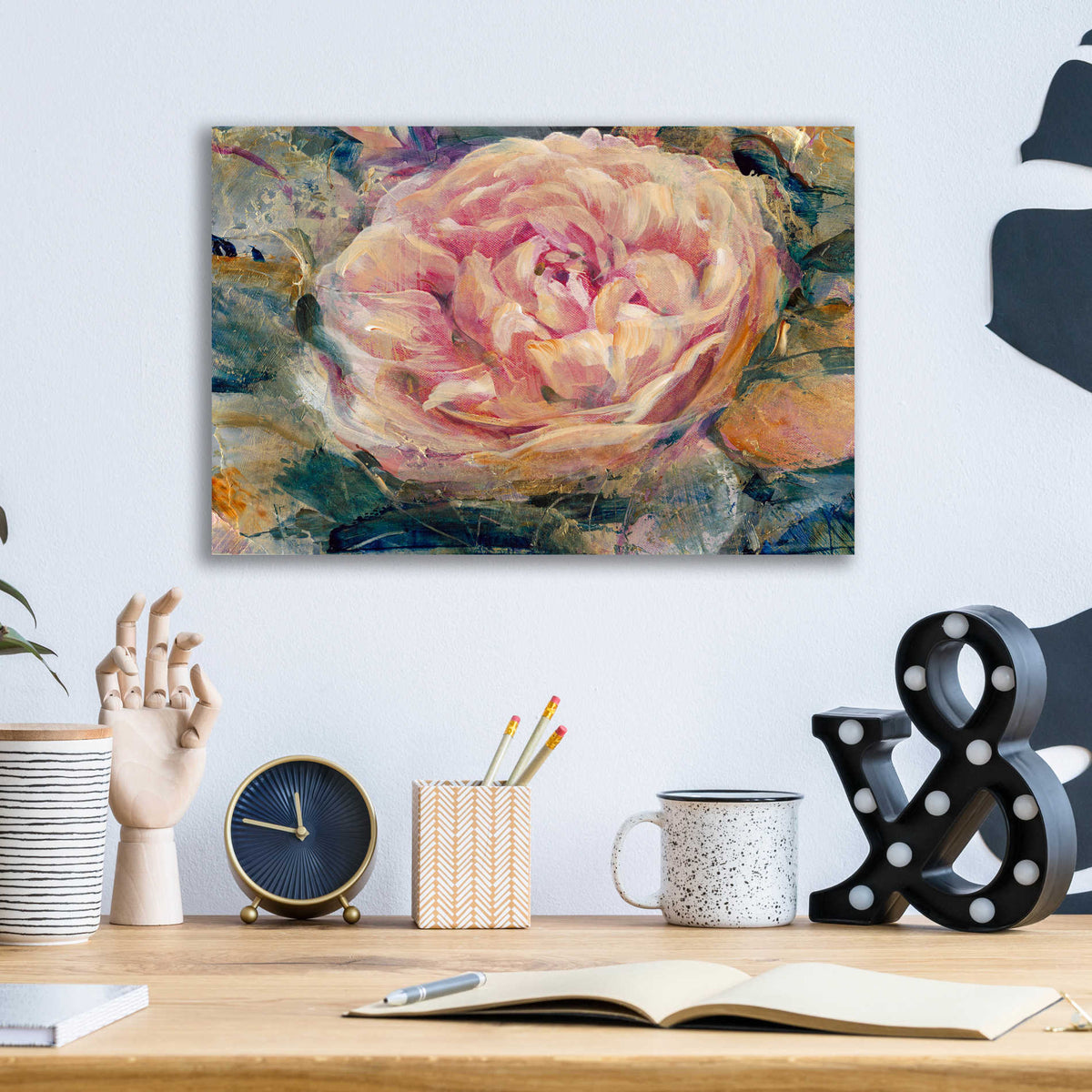 Epic Art 'Floral in Bloom IV' by Tim O'Toole, Acrylic Glass Wall Art,16x12